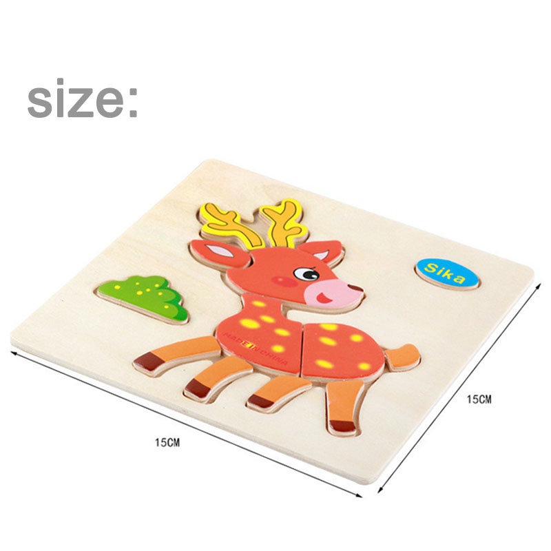 Puzzle Kayu 2D Wooden Puzzle Mini Puzzle Kayu Mainan Puzzle Anak Mainan Kayu 265-1