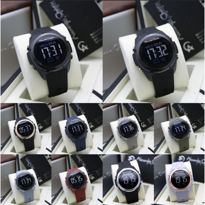 Jam Tangan Digital Alexandre Christie Ac 9342 Original