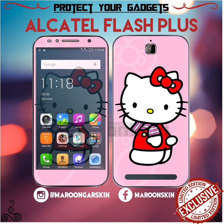 Garskin Alcatel Flash Plus Hello Kitty