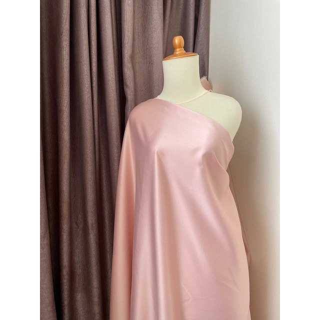 1/2 Meter Bahan Kain Satin Velvet Premium Furing Kebaya Bisa Untuk Gamis Bahan Bridesmaid