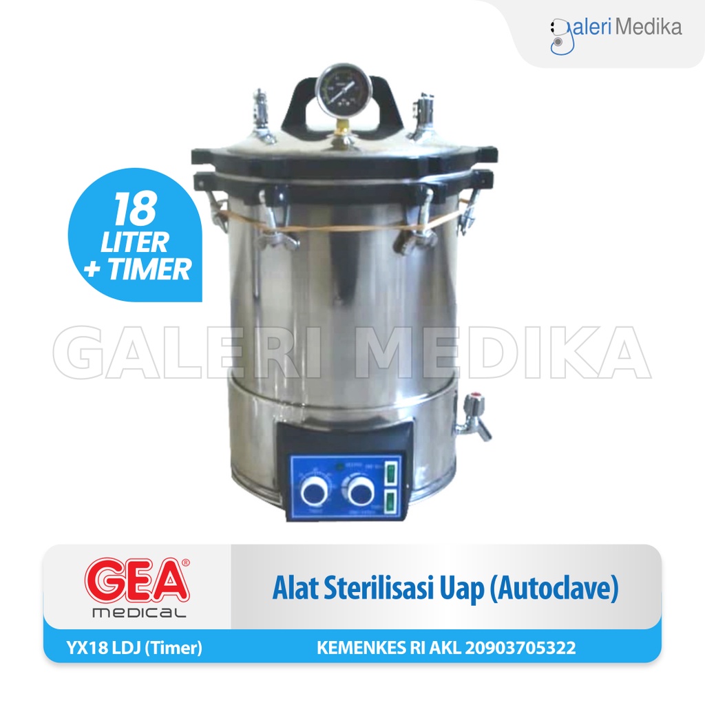 GEA YX-18 LDJ Autoclave 18 Liter Plus Timer