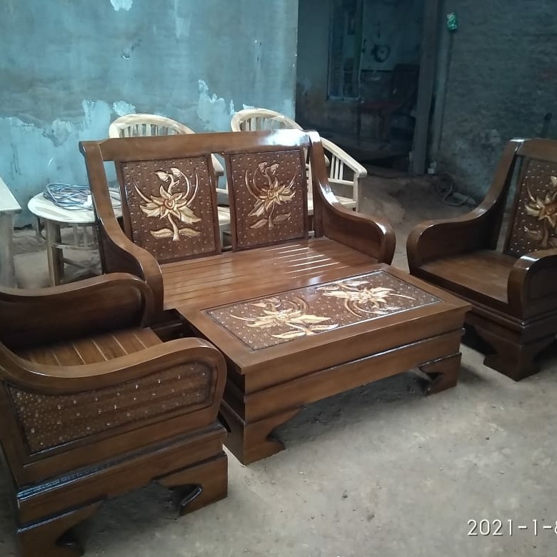 kursi tamu jati semut asli jepara