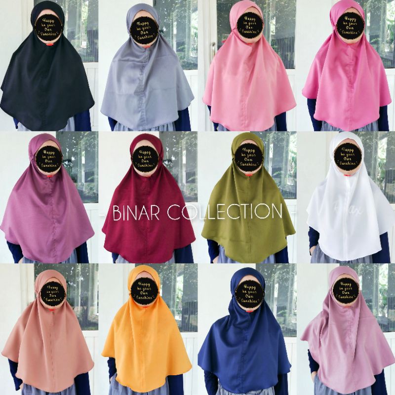 COD Jilbab Hijab ( tebal tidak nerawang) Kerudung Bergo Tali Instan wanita Maryam Syari Murah