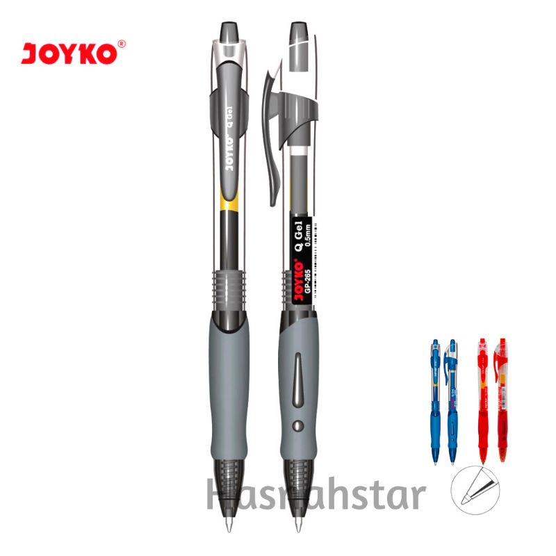 

Pulpen Gel Joyko GP 265 warna Biru, Hitam dan Merah | Pulpen gel Cetek
