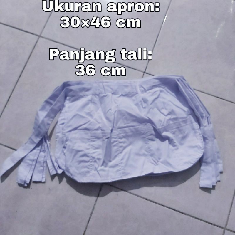 KAIN APRON PUTIH KATUN