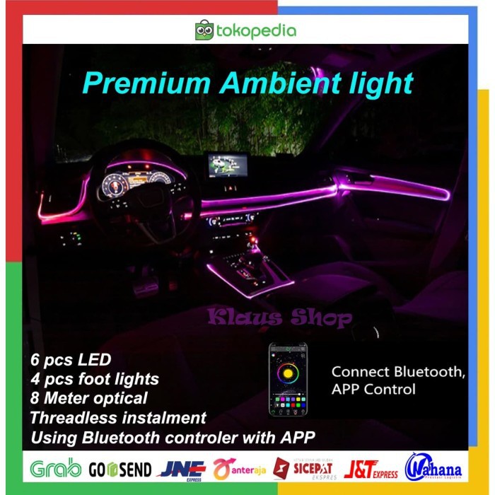 LAMPU AMBIENT DECORATIVE LED RGB KABIN INTERIOR ACCESSORIES MOBIL