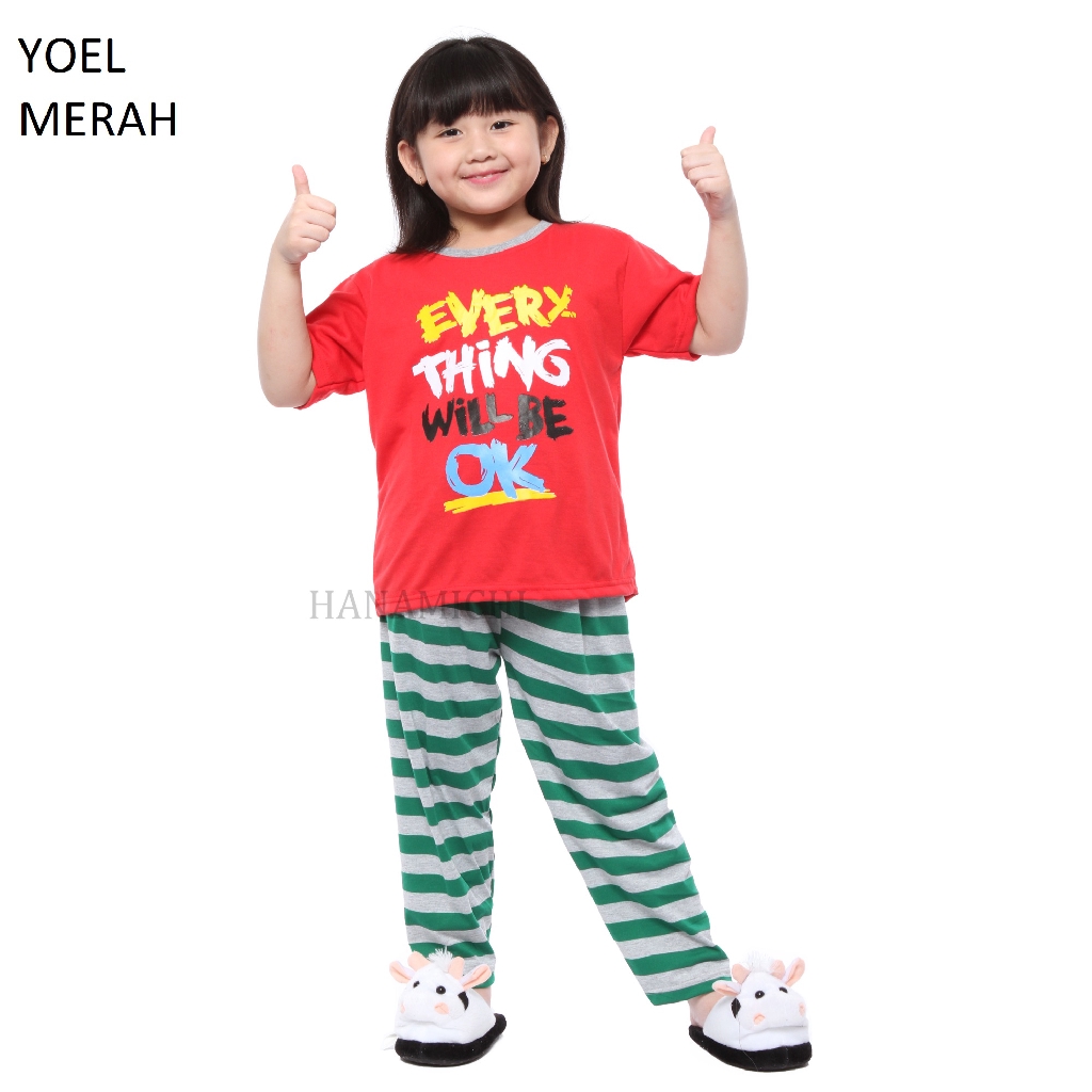 Hanamichi YOEL.CP Baju Tidur Anak Lengan Pendek