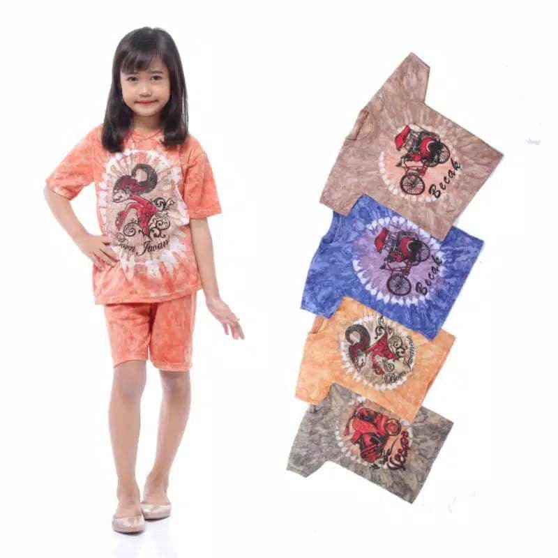 Setelan anak / kaos anak/ kaos batik anak/ kaos jogja COD