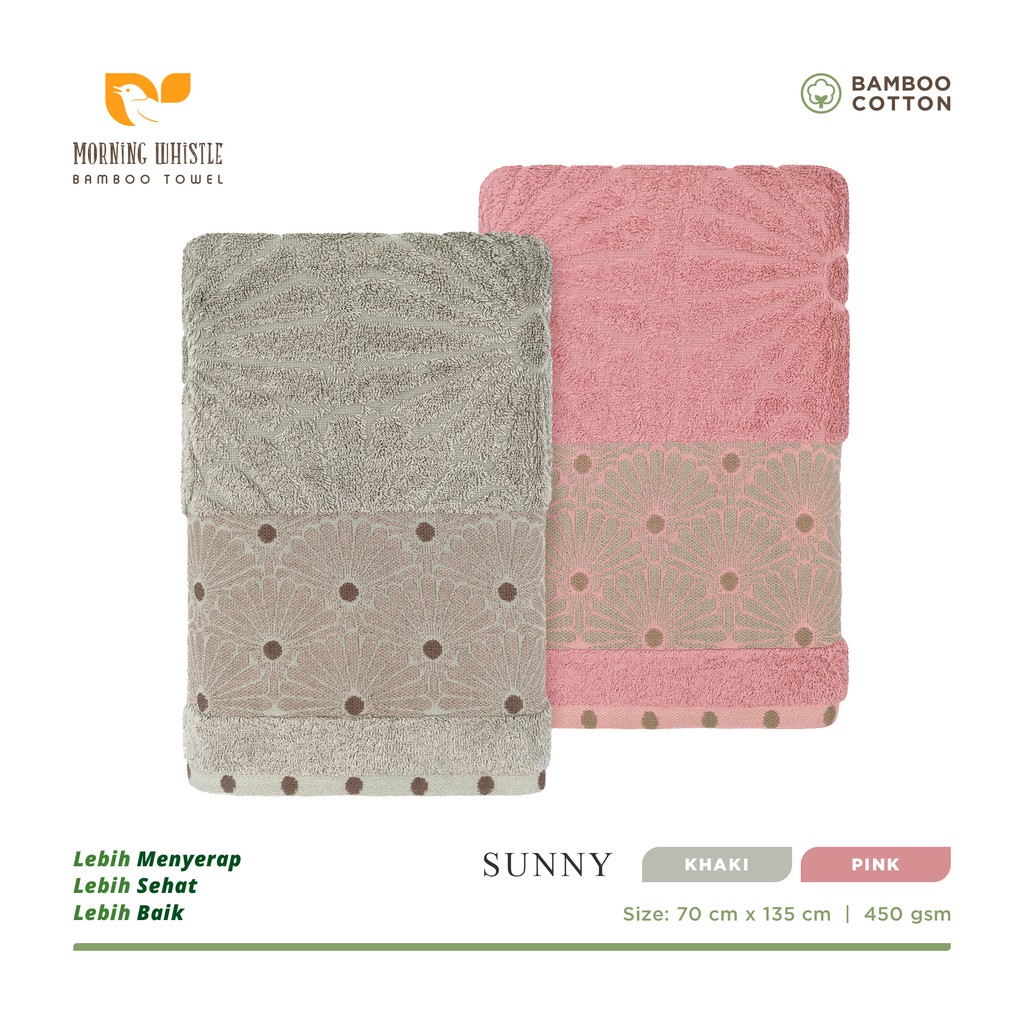 ORIGINAL | Terry Palmer Morning Whistle Bamboo Sunny Handuk Mandi Dewasa 70 x 135 cm