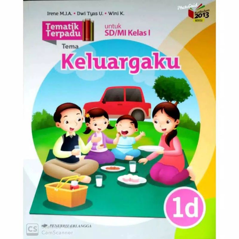 Buku Tematik SD Tematik Terpadu 1D Revisi Erlangga