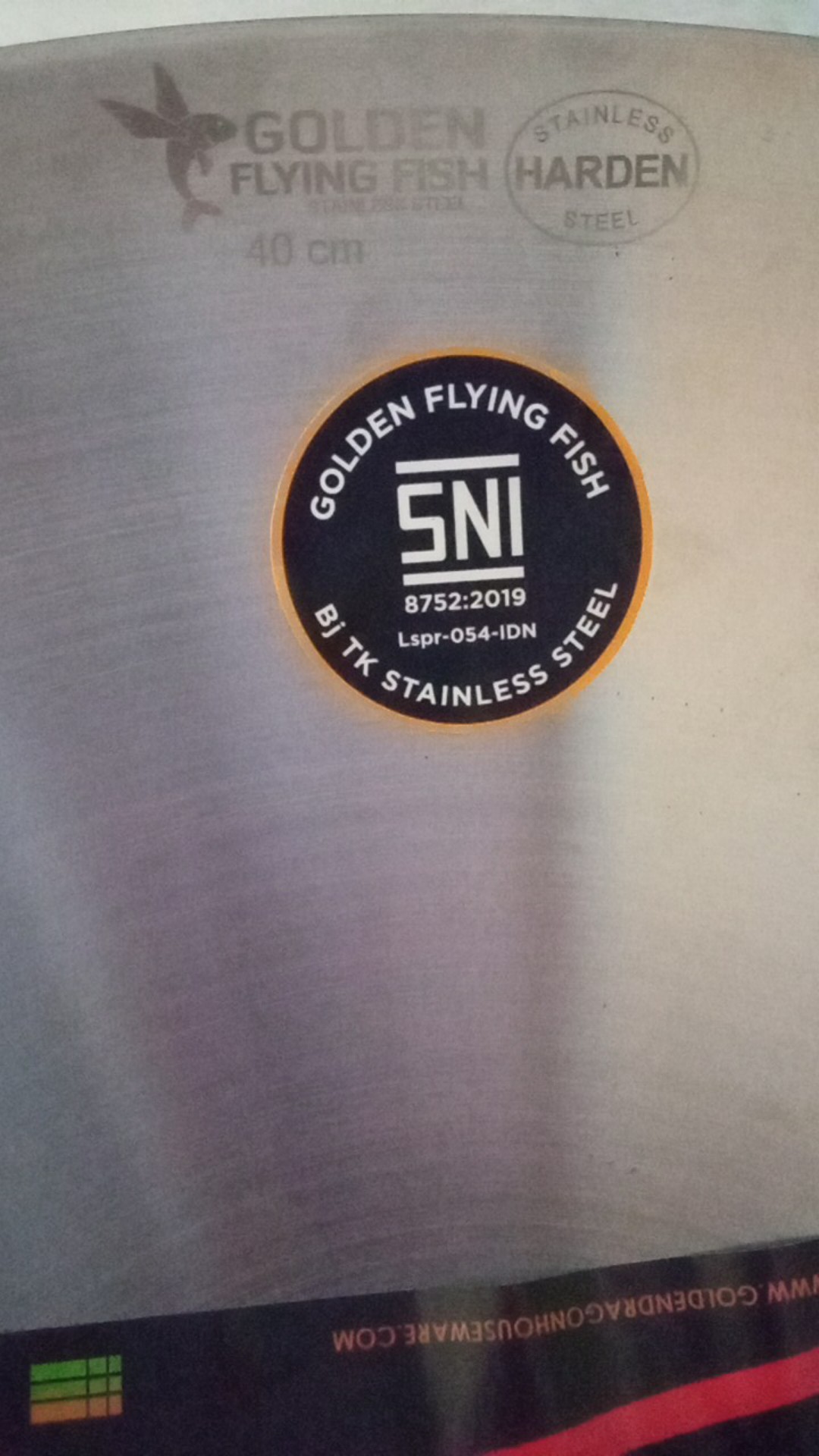 Wajan Stainless Steele Harden Golden Flying Fish Anti Lengket Terlaris