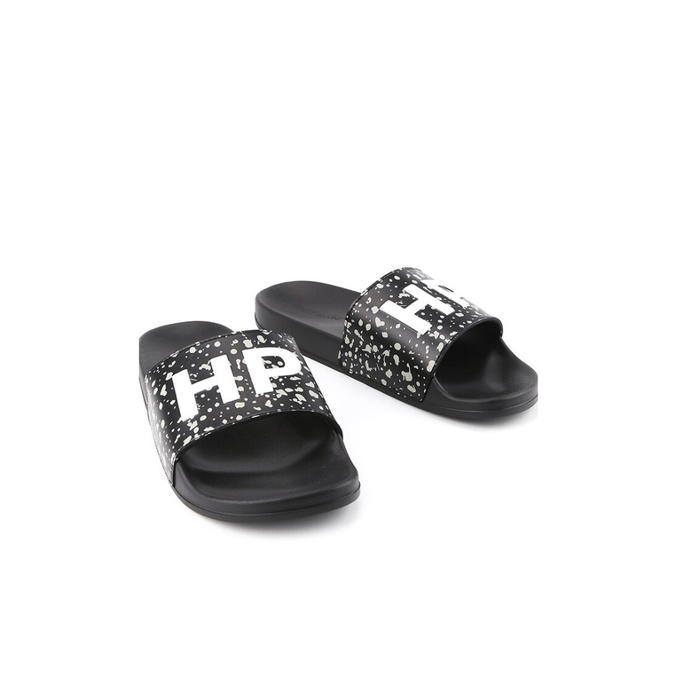 SANDAL SLIDE HUSH PUPPIES PRIA ORIGINAL CASUAL BRANDED HITAM HM01