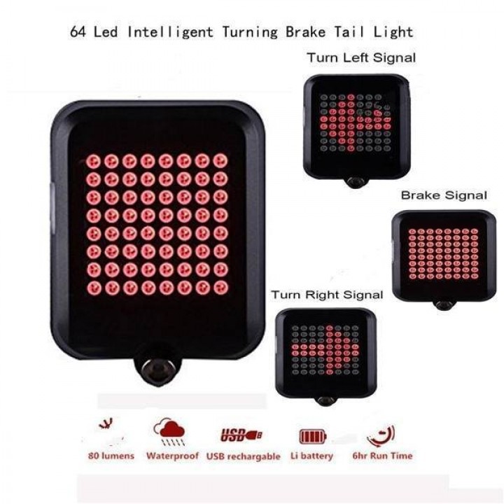 Lampu Sen Sepeda AQY-0100 Bike Automatic Safety Turn Signal