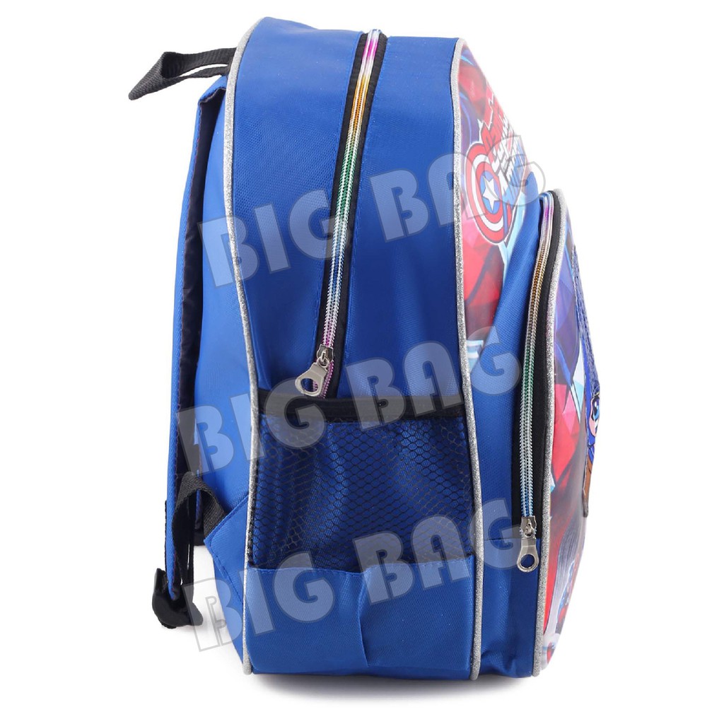 Tas Ransel Anak Laki Laki Karakter CAPTAIN AMERICA - HALF WAYS - RANSEL LED UKURAN TK