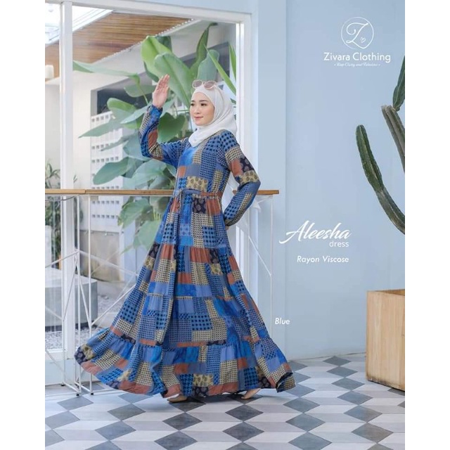 ORIGINAL✓ALEESHA DRESS BY ZIVARA CLOTHING✓GAMIS WANITA✓