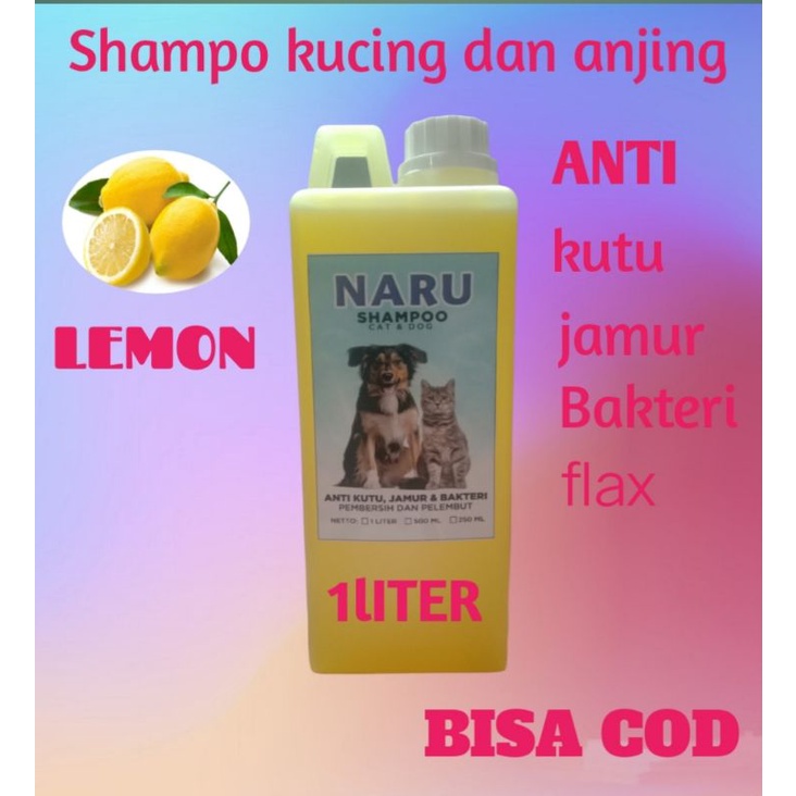 SHAMPO KUCING/ANJING ANTI KUTU &amp; RONTOK NETTO 1 LITER - 500 ML