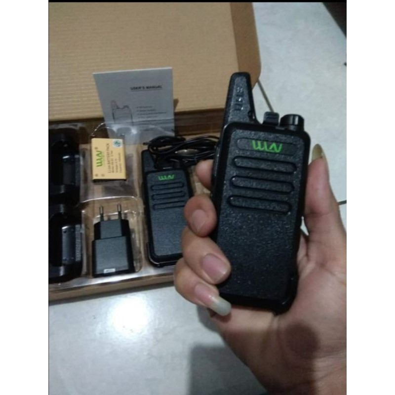 Walkie Talkie HT WLN KDC1 Two-Way Radio KD-C1 ( isi 2 pcs+ hanfre)