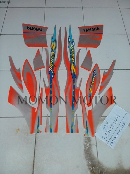 Striping sticker Jupiter Z 2005 silver orange  yamaha