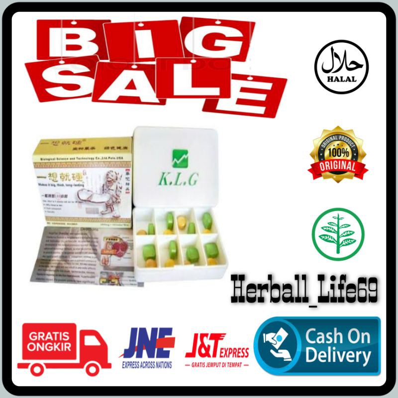 KLG PILL USA Original Pembesar Pria Herbal Permanen Asli