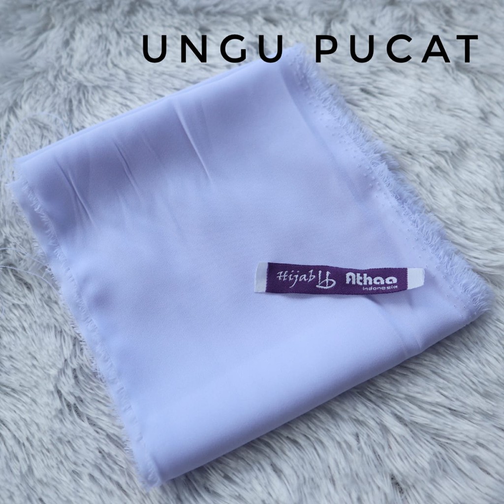 Jilbab Segiempat Wolfis / Khimar segi empat Wolfis Polos 120 x 120-120 Ungu Pucat