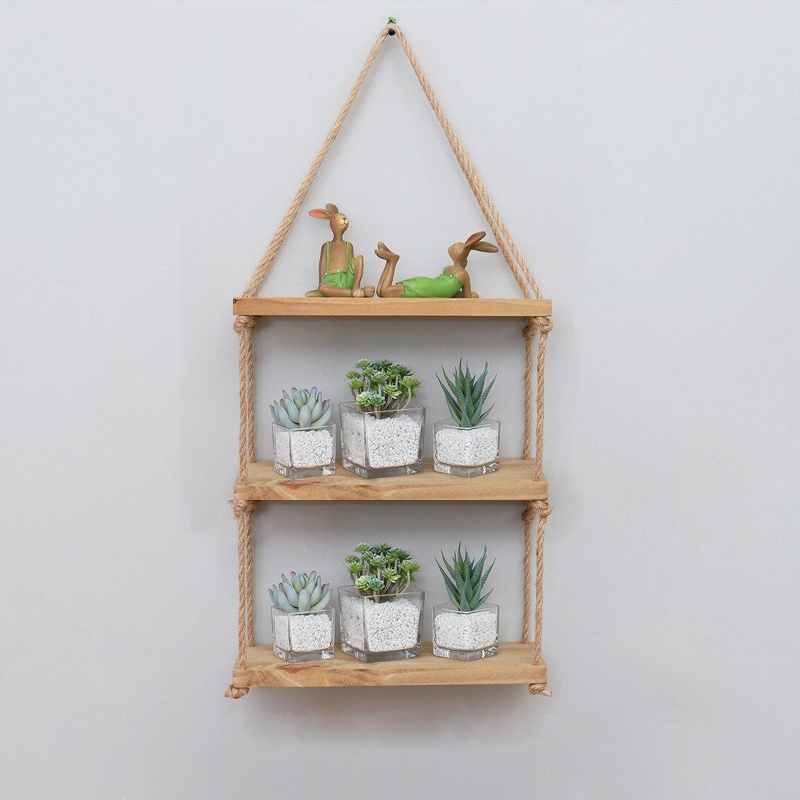 termurah di shopee rak gantung dinding macrame shelf hanging