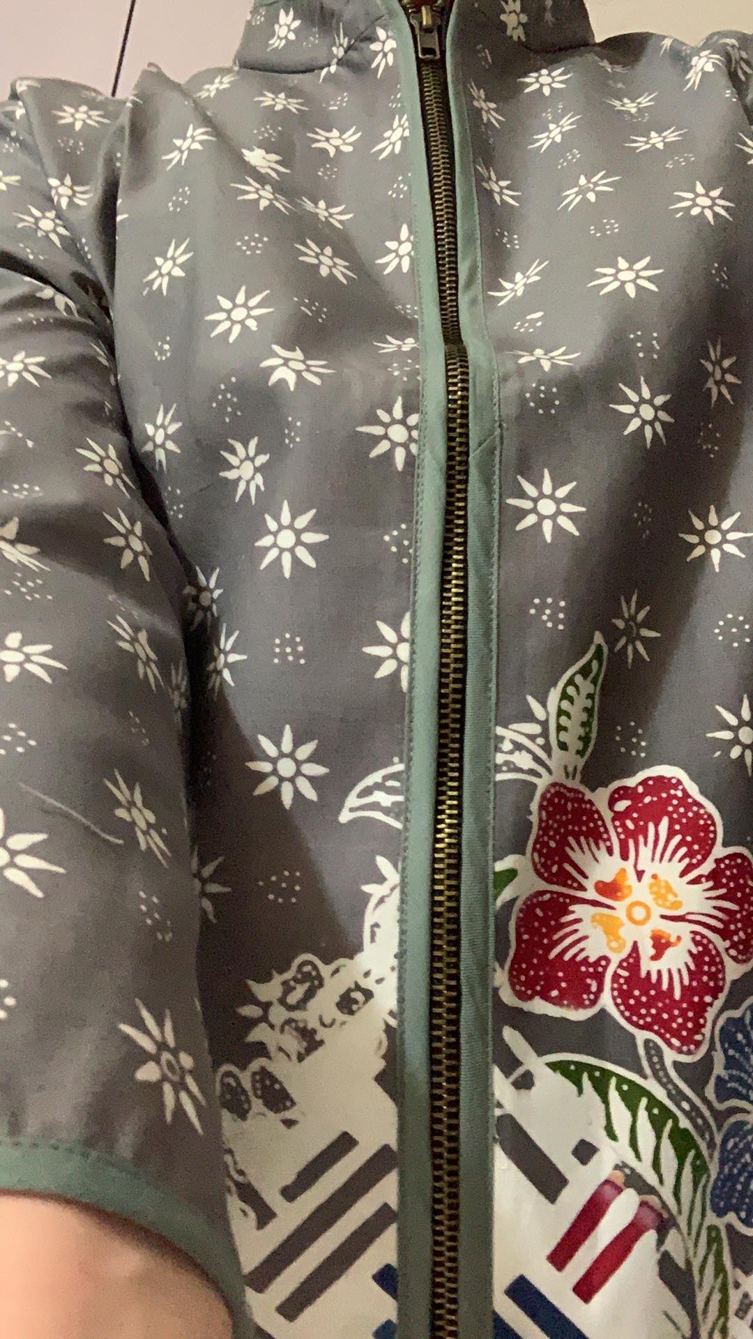 Tunik Sinta Batik Cap Wanita Atasan Tunik Modern Lengan Panjang Baju Seragam Kantor Premium