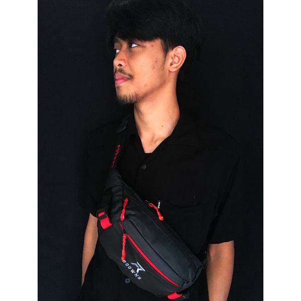 Tas Selempang Pria Waist Bag Waterproof Anti Sobek Anti Maling Anti Air Roowns Xtrail