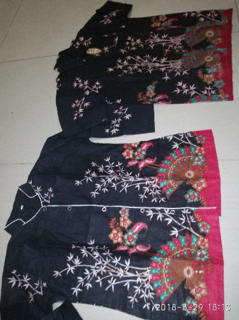 Couple Batik Kipas Seragam Atasan Kantor