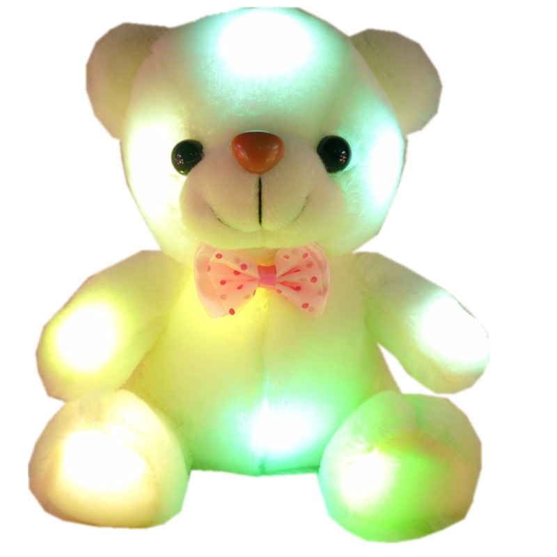 WE BONEKA BERUANG LAMPU LED SUARA I LOVE U / HAPPY BIRTHDAY COCOK UNTUK HADIAH