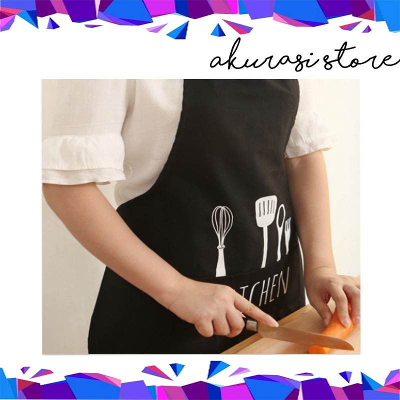 Celemek apron bahan katun celemek masak