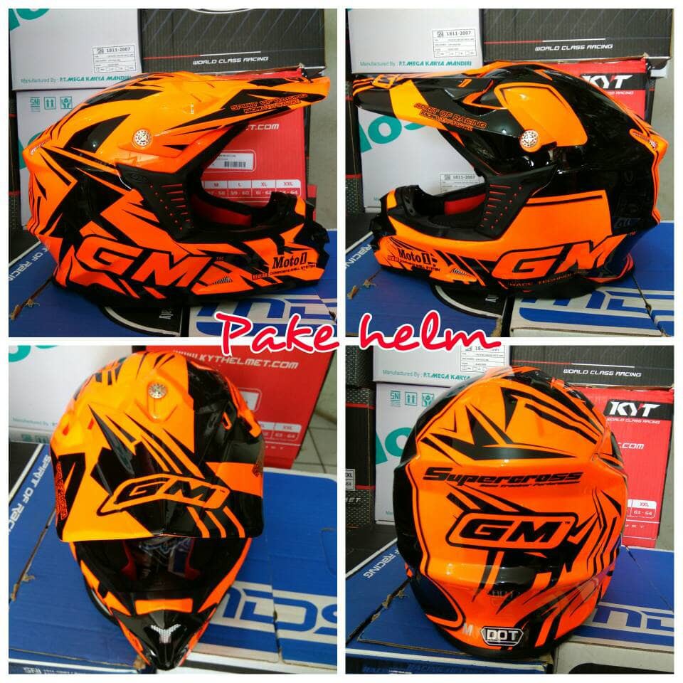 HELM CROSS HELM CROSS GM MOTO1 ORANGE