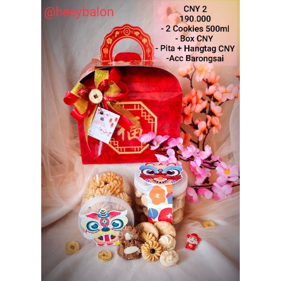 

Ready Hampers Imlek/Parcel Imlek/Kue Imlek/Kue Kering/Kue Imlek/Permen Imlek/Angpao Imlek/Cookies Imlek/