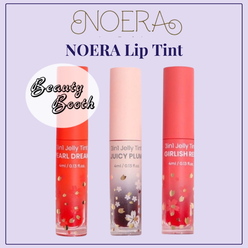 NOERA Lip Tint | 3in1 Jelly Lip Tint | Liptint Jelly 4ml