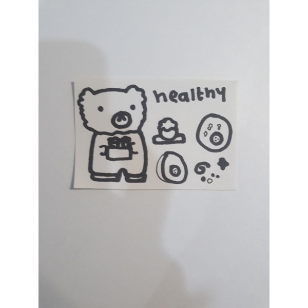 

Warm hugs Healthy bear series NEW! sticker murah yang bisa di warnai