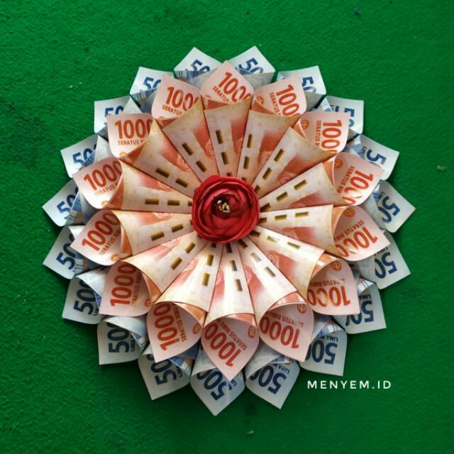 Replika Bunga Dari Uang Kertas Origami Uang Kertas Hiasan