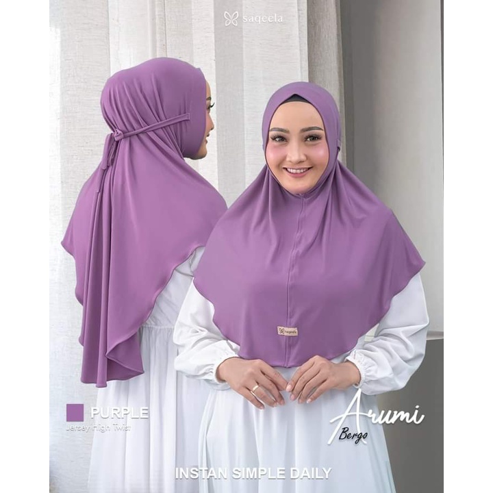 Bergo Arumi by Saqeela | Hijab Bergo Terbaru