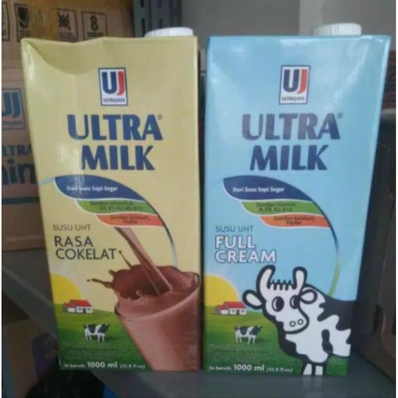 

Ultra Susu UHT 1 liter Full Cream / Coklat