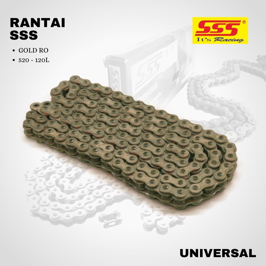 Rantai sss 520 120L RO gold