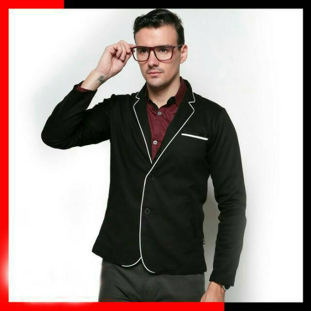 Blazer formal pria x scholl list