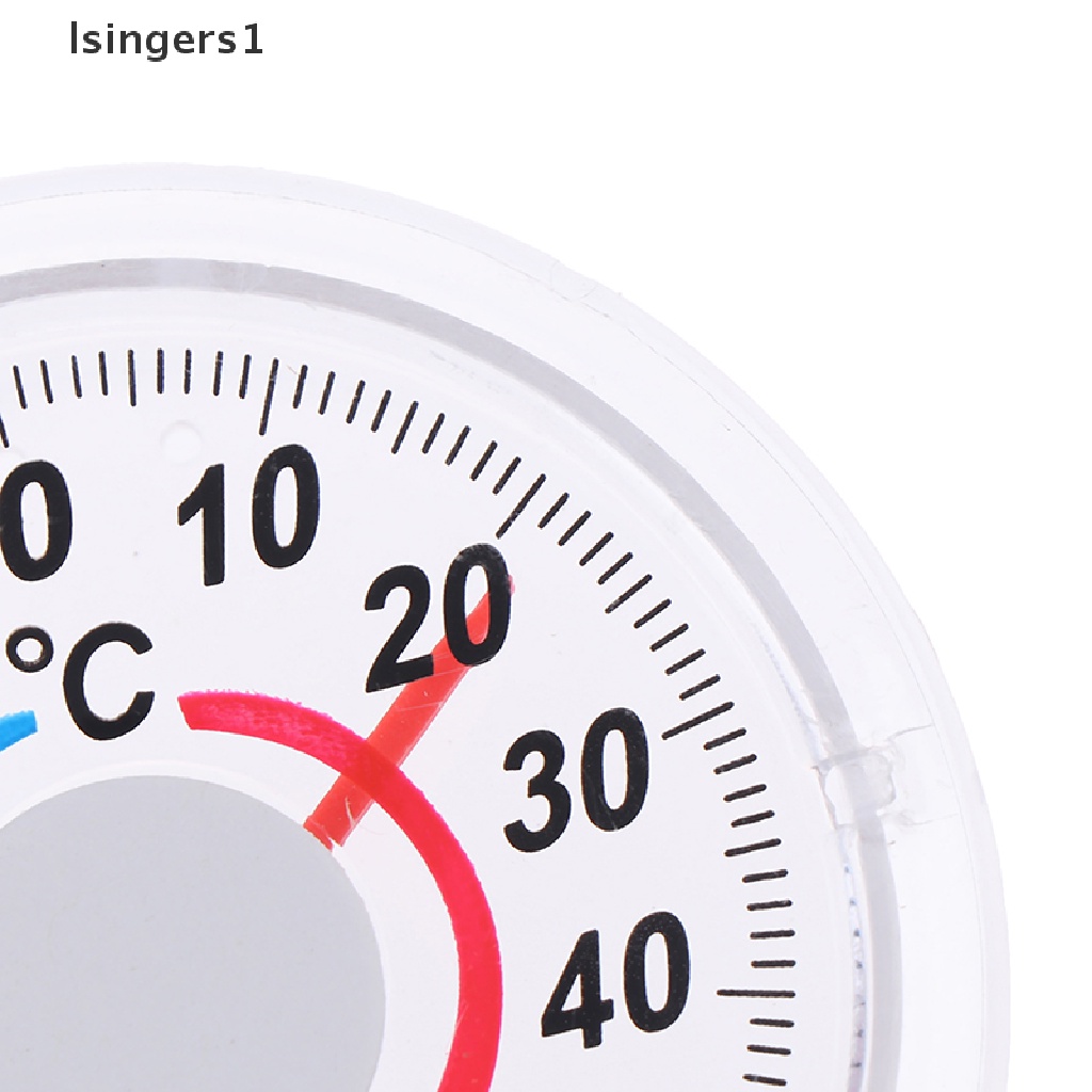 (lsingers1) Termometer Pintu / Jendela Bentuk Bulat Bahan Plastik Untuk Outdoor