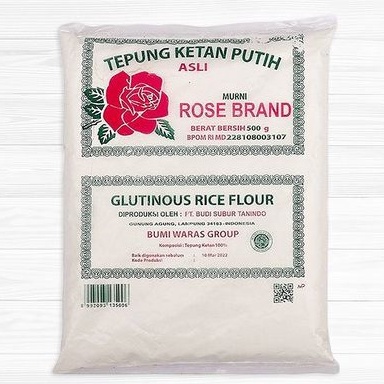 

Tepung Ketan Putih Rose Brand 500gr/ Ketan Putih Rose Brand