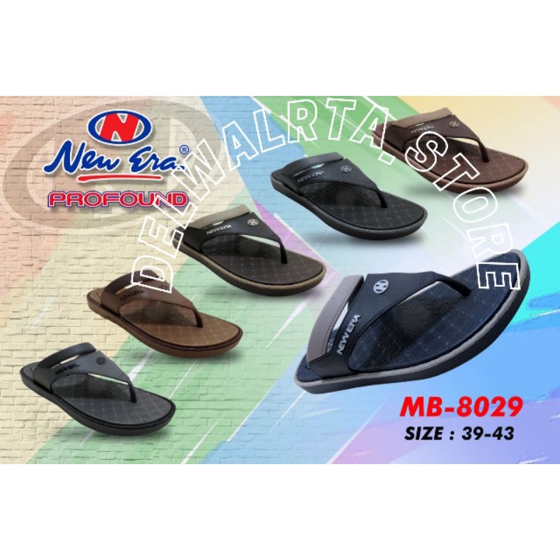 terBARU Sandal jepit pria new era MB 8029.Dari bahan karet nyaman di pakai