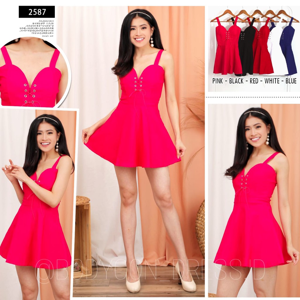 2587 MINI DRESS CHIBI/MINI DRESS COTTON /MINI DRESS SEXY/BODYCON DRESS/DRESS WANITA