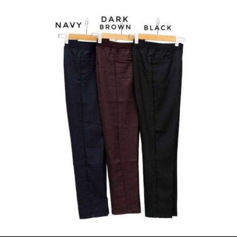 ANNISA- CELANA KANTOR WANITA JUMBO HITAM,MOCA,GREY,NAVY