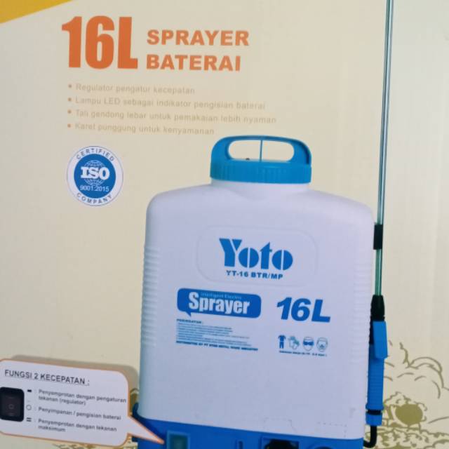 Spreyer yoto 16 liter