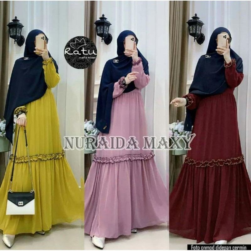 NURAIDA MAXY BY RATU // GROSIR TANGAN PERTAMA TERMURAH