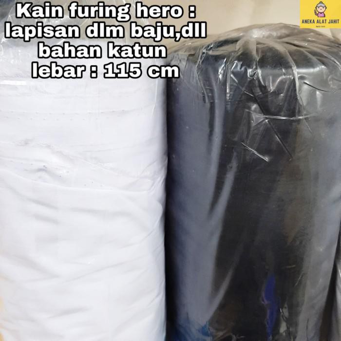 Bw7 Kain Furing Hero Lebar 115 Cm Dijual Per Meter - Putih
