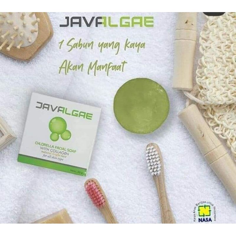 JAVALGAE NASA,SABUN WAJAH COLLAGEN,SABUN BIKIN GLOWING KULIT