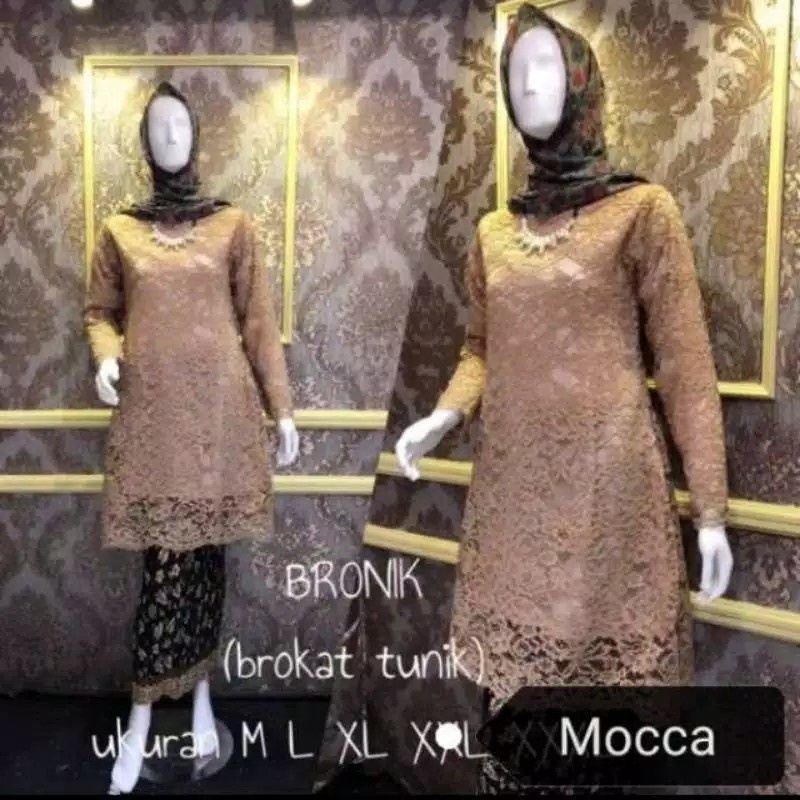 ""HARGA PROMO PODUK (SETELAN TUNIK) SETELAN KEBAYA TUNIK MODERN / STELAN KEBAYA BROKAT / KEBAYA WANI