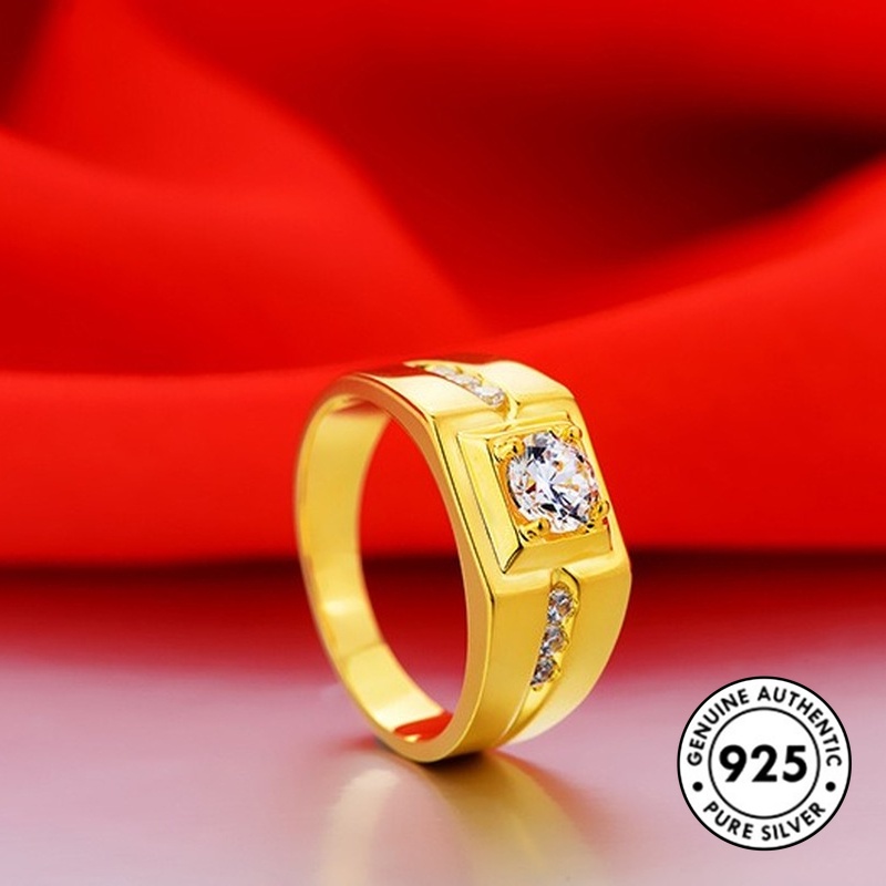 Cincin Bahan S925 Silver Untuk Pria